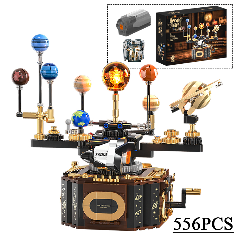 Solar System Orrery - Kreatif 556Pcs Sistem Tata Surya Orbit