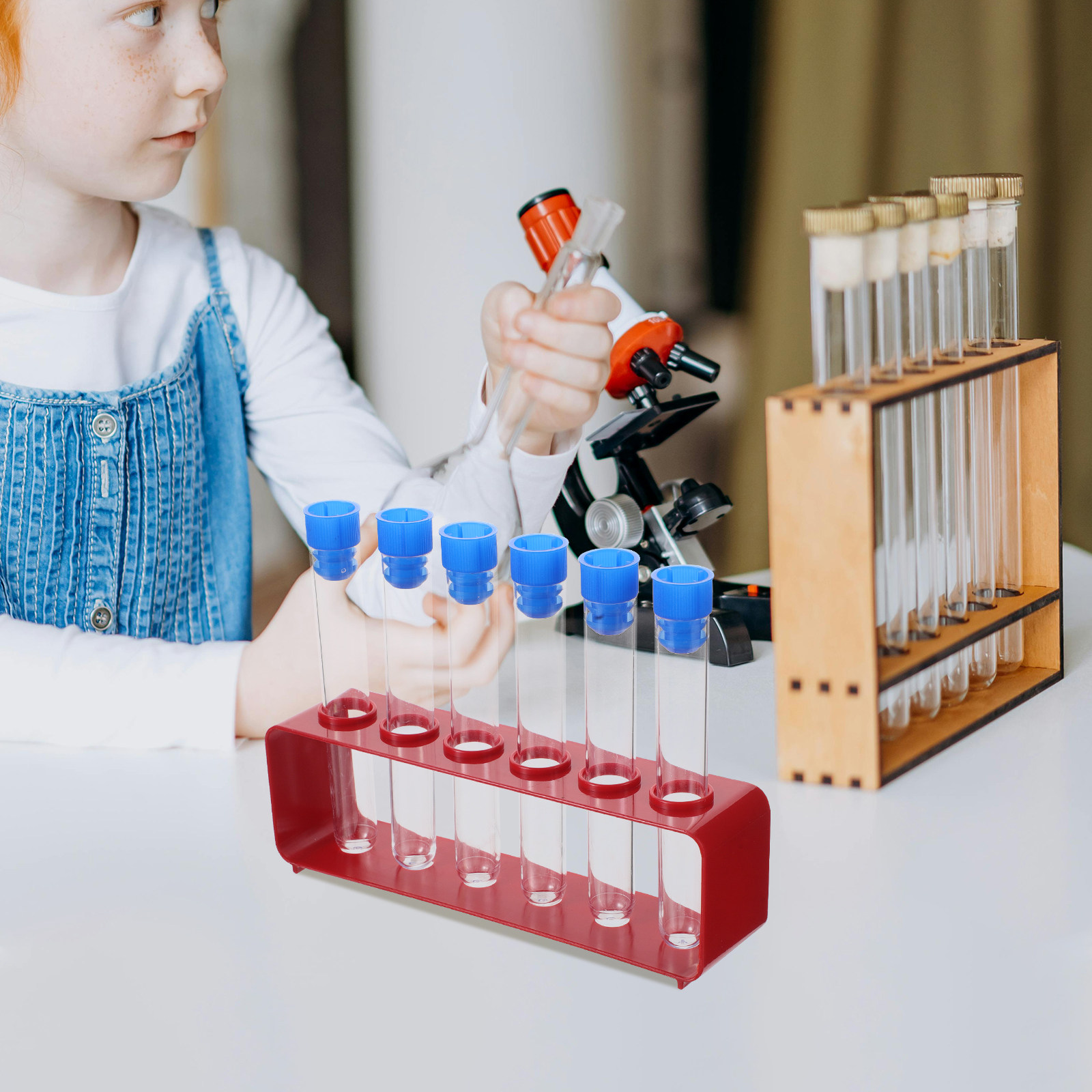 1 Set Tabung Uji Plastik Trans - Science Experiment ulasan dan harga