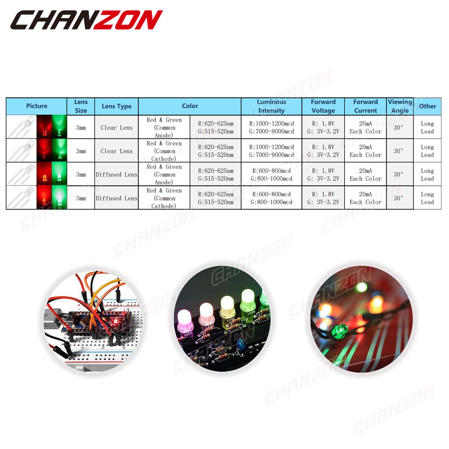 Bicolor 3 Mm Lampu LED Diode P - Science And Hobby ulasan dan harga