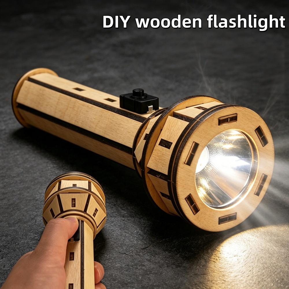 Kit Puzzle Senter Kayu DIY STE - Science Project Diy ulasan dan harga