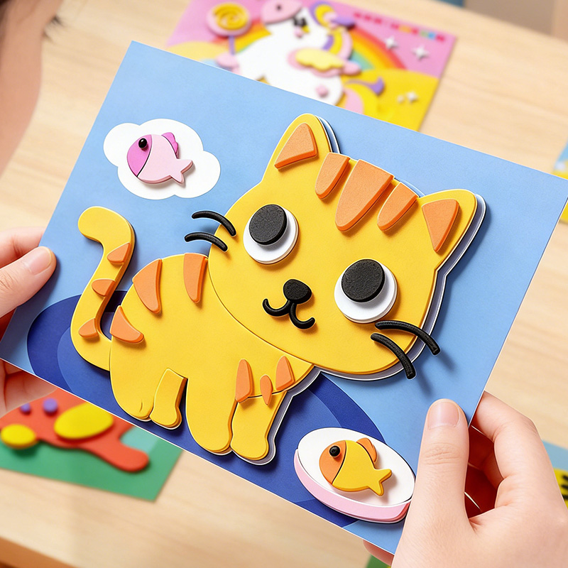 Stiker 3D Anak-anak, 10 Lembar - Science Project Diy ulasan dan harga
