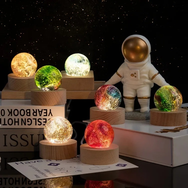 Bola Kaca Fantasi Warna-warni  - Solar System Orrery ulasan dan harga