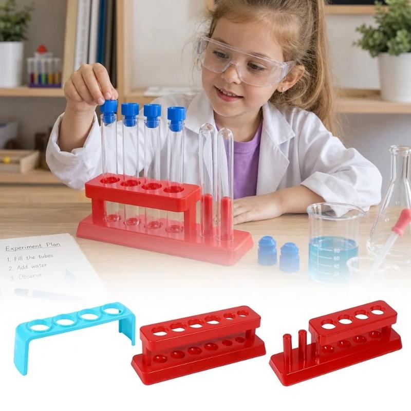 Rak Tempat Tabung Uji Plastik  - Science Experiment ulasan dan harga